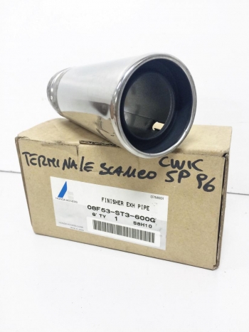 TERMINALE CROMATO SCARICO MARMITTA HONDA HRV+CIVIC 5P  '97/98